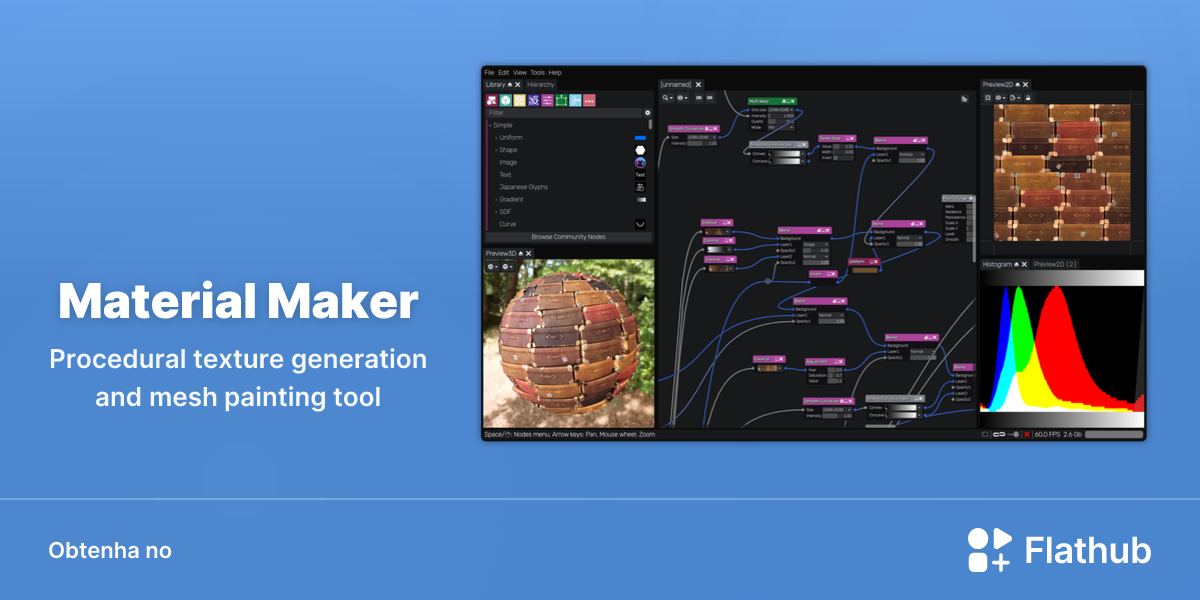 Instalar Material Maker no Linux | Flathub