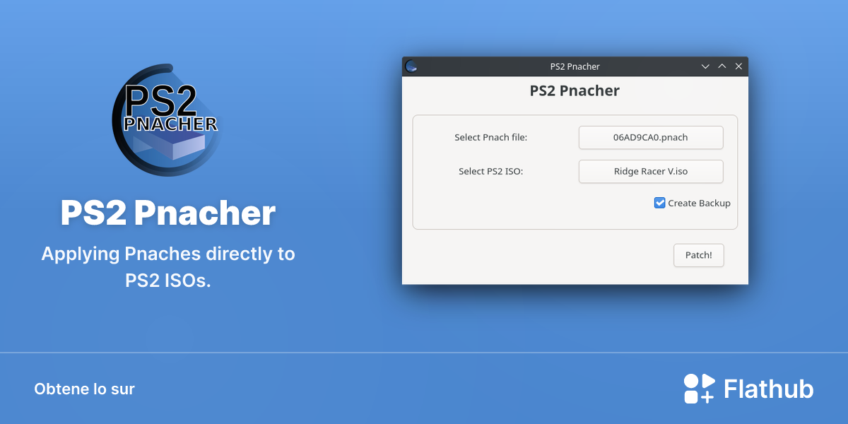 Installar PS2 Pnacher sur Linux | Flathub