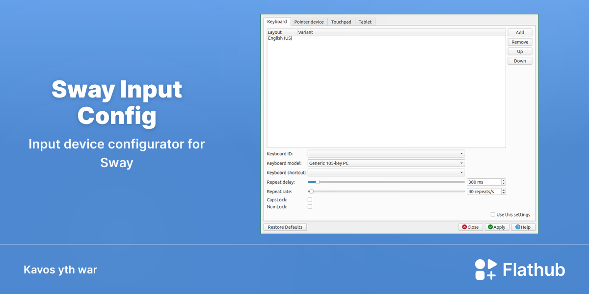 Lea Sway Input Config war Linux | Flathub