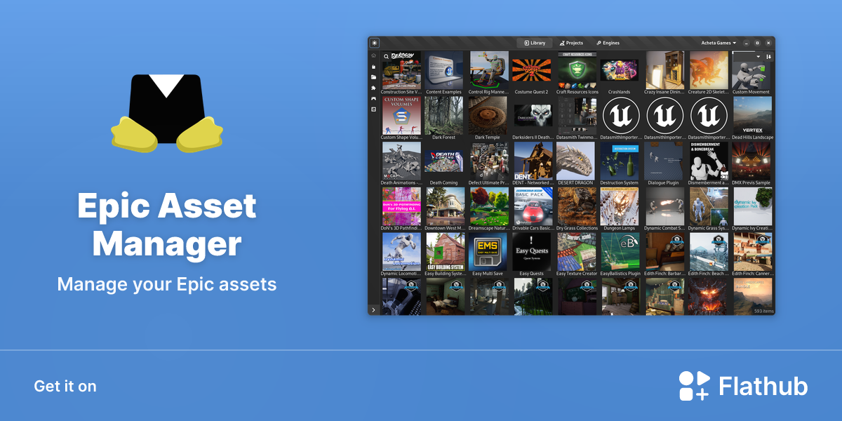 Install Epic Asset Manager on Linux | Flathub