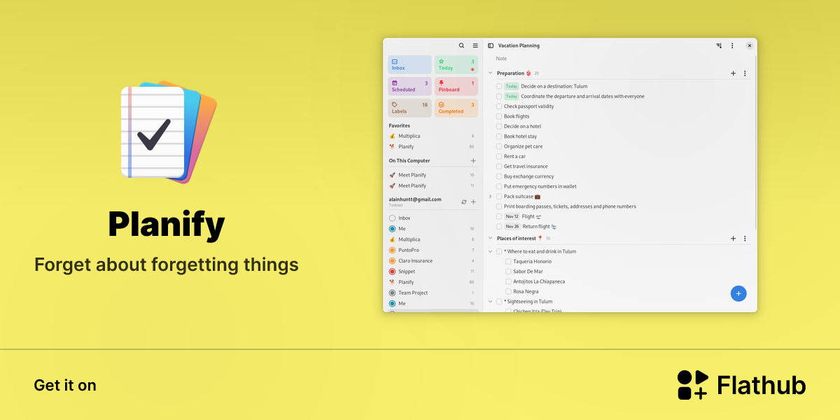 Install Planify on Linux | Flathub