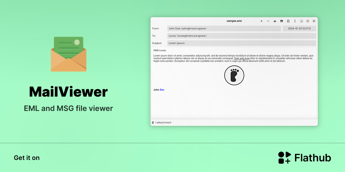 Install MailViewer on Linux | Flathub