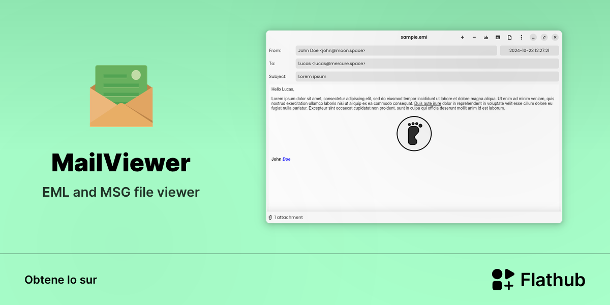 Installar MailViewer sur Linux | Flathub