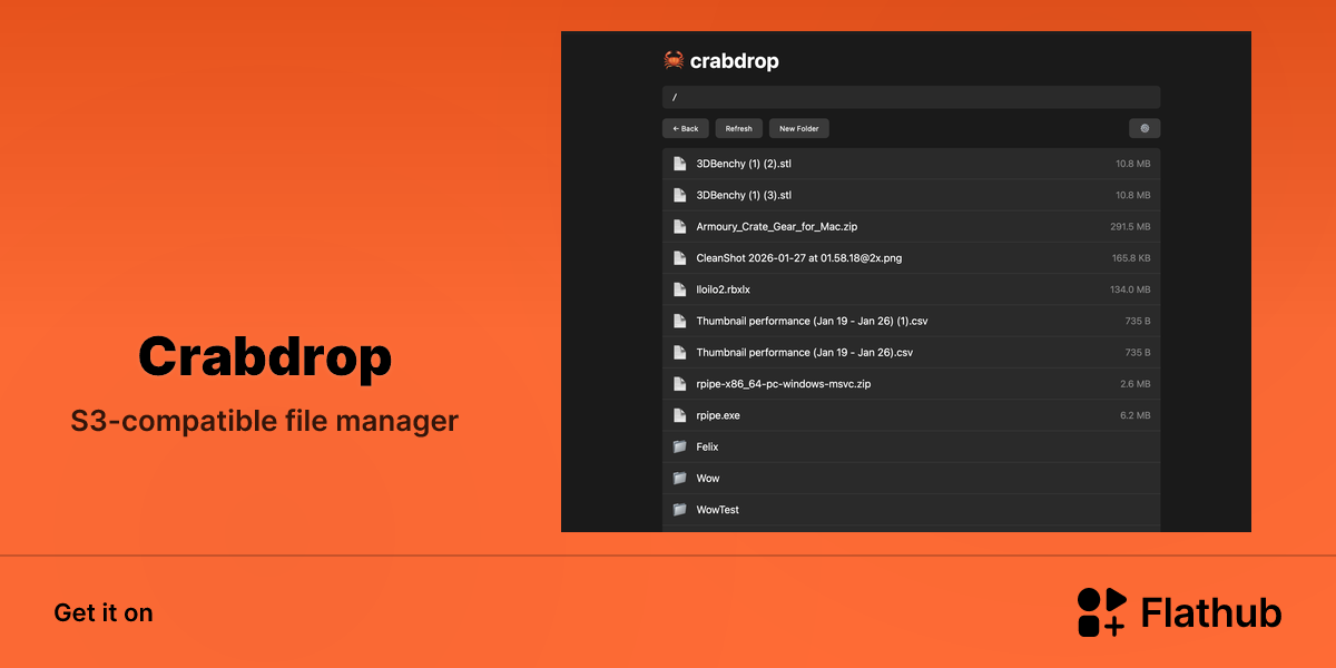 Install Crabdrop on Linux | Flathub