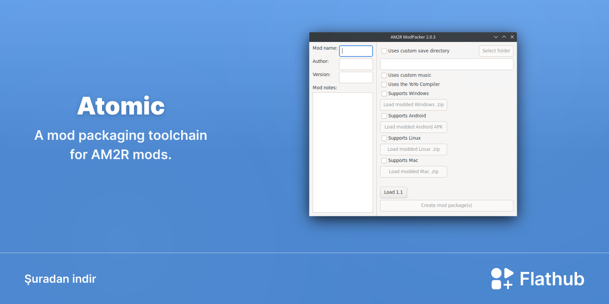 Atomic uygulamasını Linux'ta kur | Flathub