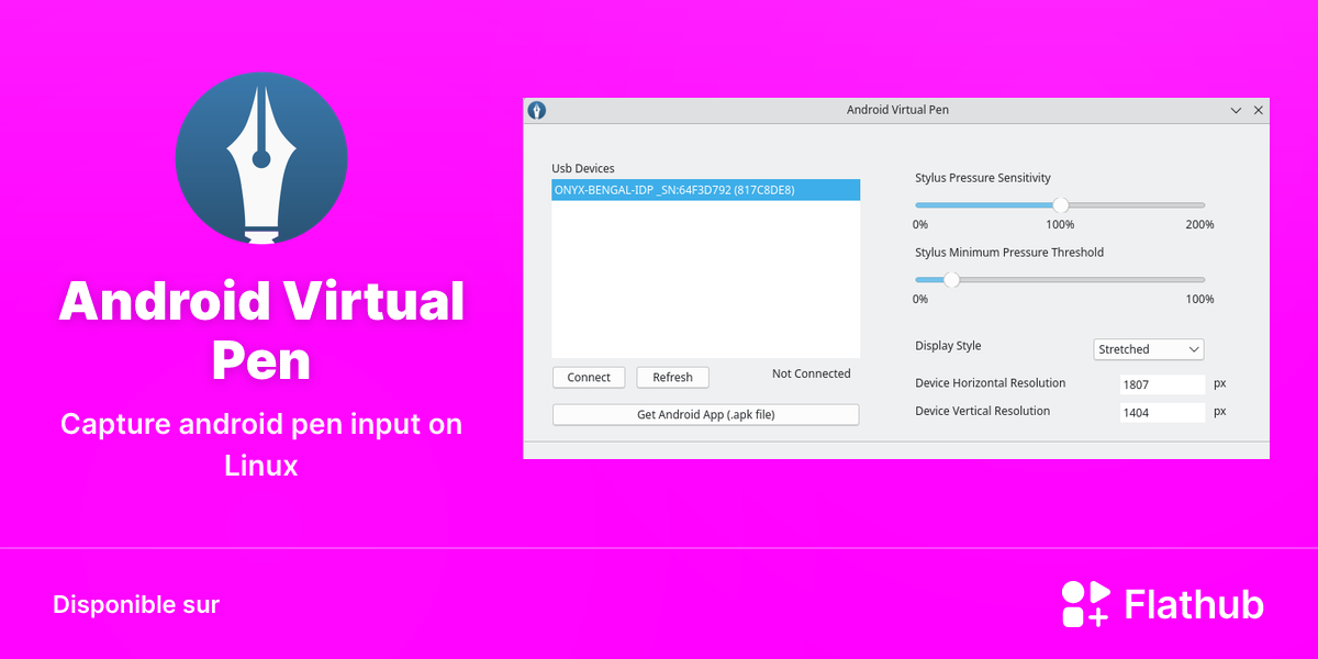 Installer Android Virtual Pen sur Linux | Flathub