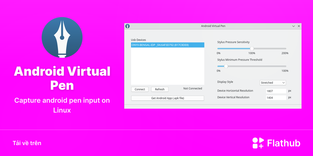 Cài đặt Android Virtual Pen trên Linux | Flathub