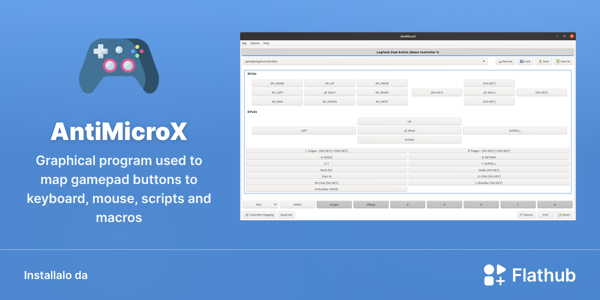 Installa AntiMicroX su Linux | Flathub