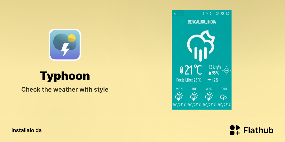 Installa Typhoon su Linux | Flathub