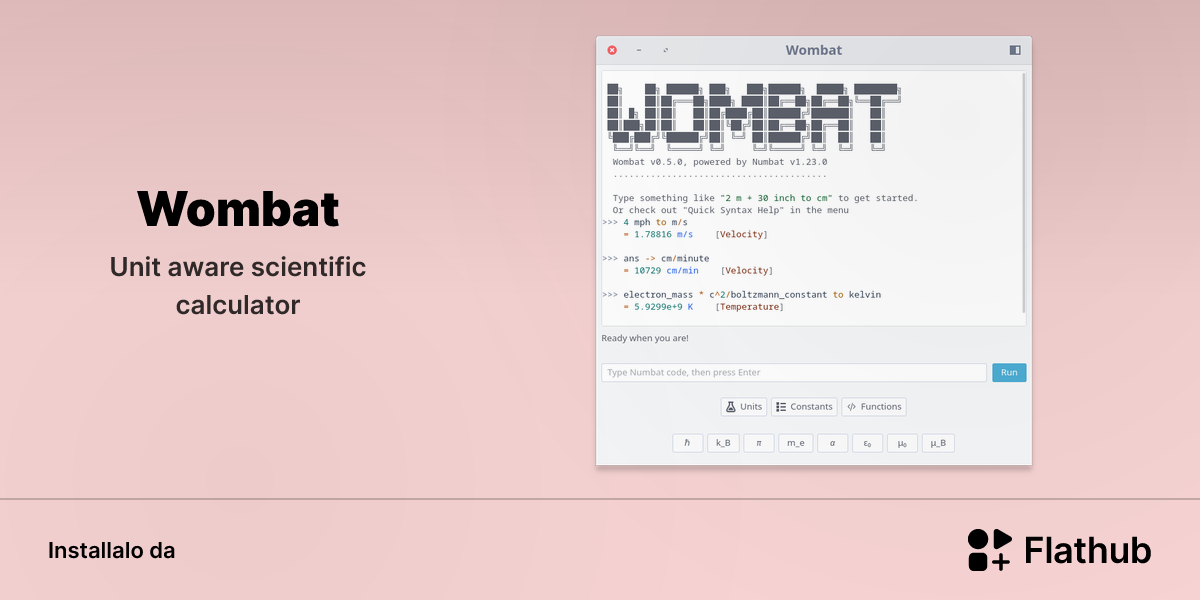 Installa Wombat su Linux | Flathub
