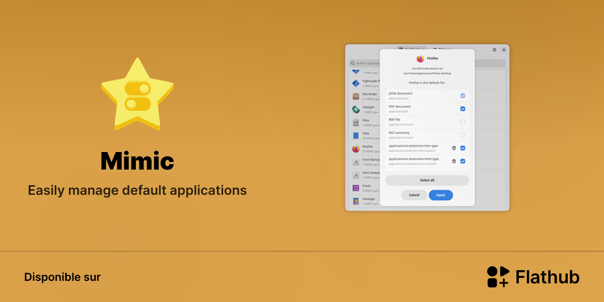 Installer Mimic sur Linux | Flathub