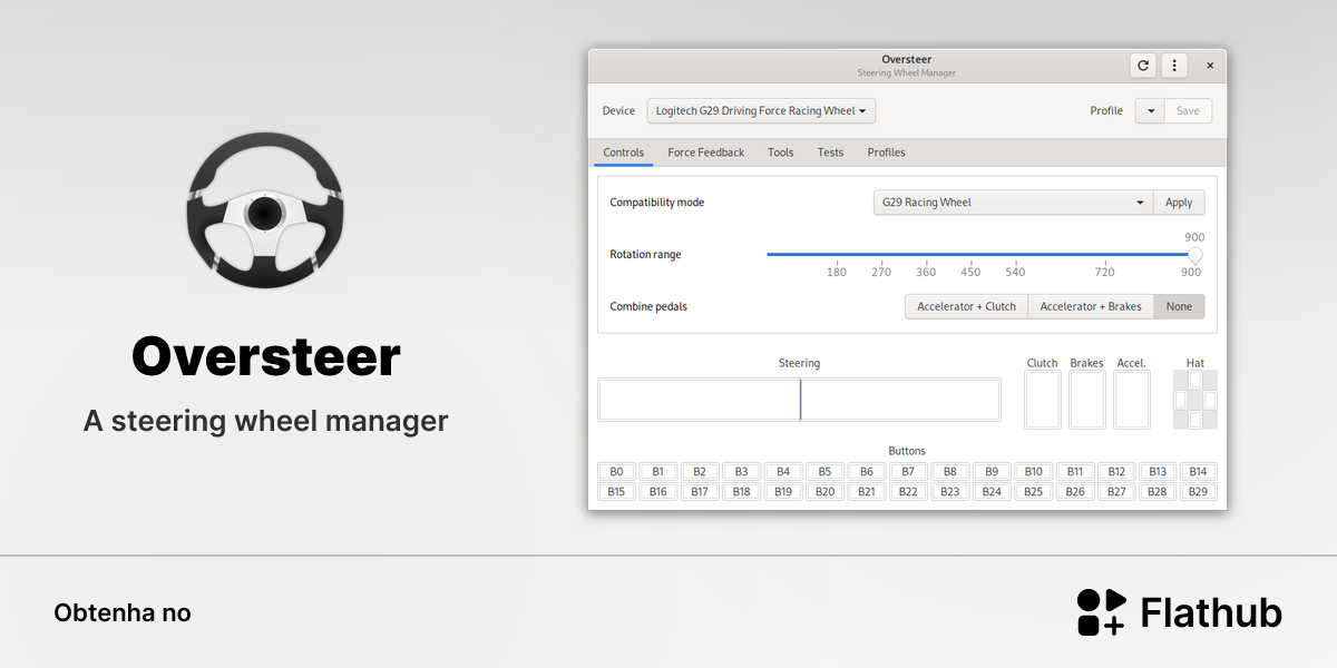 Instalar Oversteer no Linux | Flathub