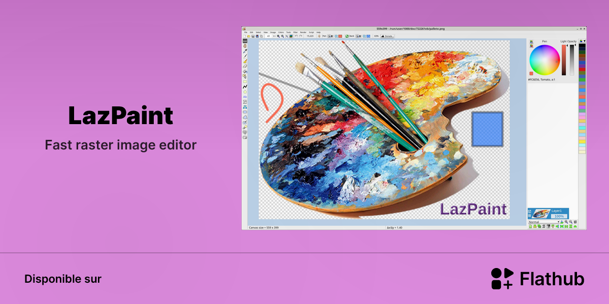 Installer LazPaint sur Linux | Flathub