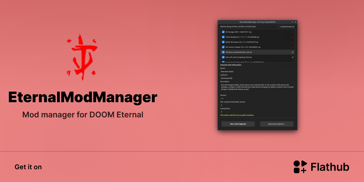 Install EternalModManager on Linux | Flathub