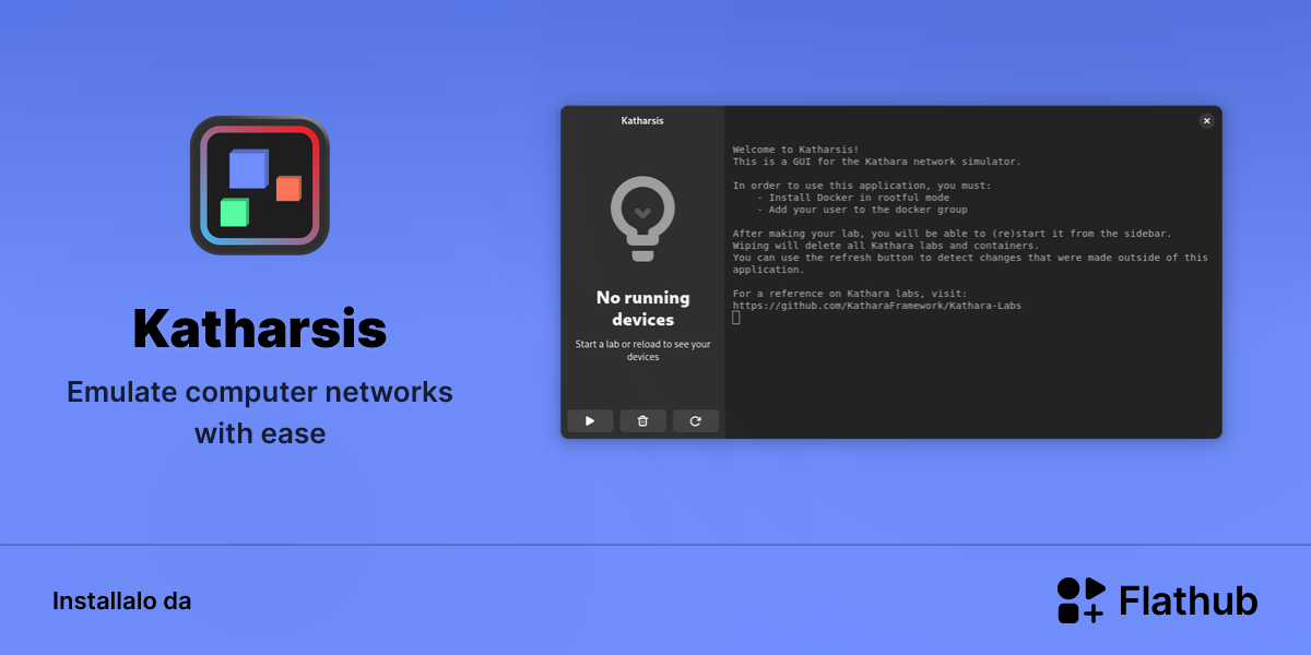 Installa Katharsis su Linux | Flathub