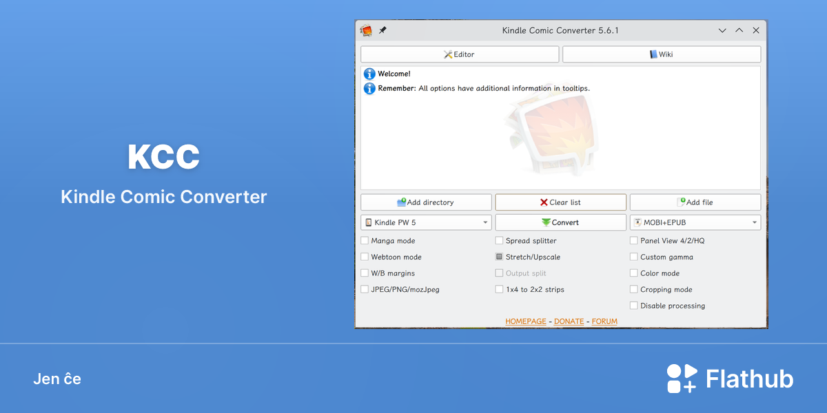 Instali KCC sur Linux | Flathub