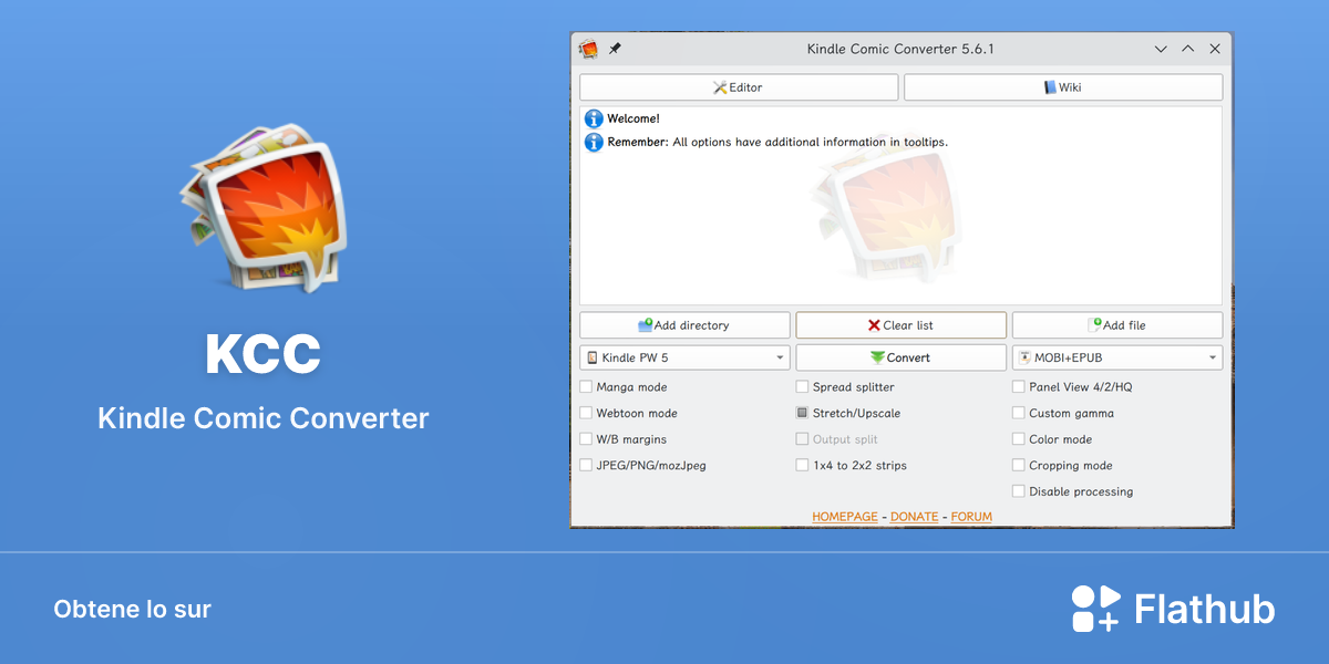 Installar KCC sur Linux | Flathub
