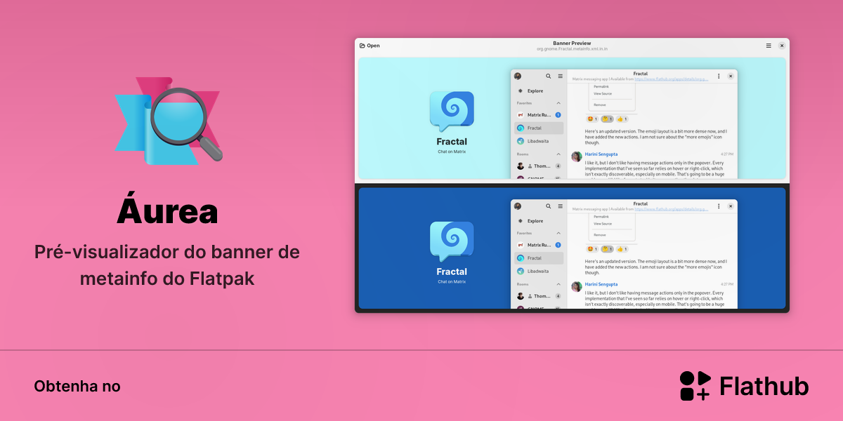 Instalar Áurea no Linux | Flathub