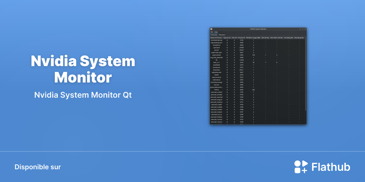 Installer Nvidia System Monitor sur Linux | Flathub