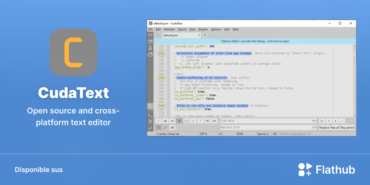 Installar CudaText sus Linux | Flathub