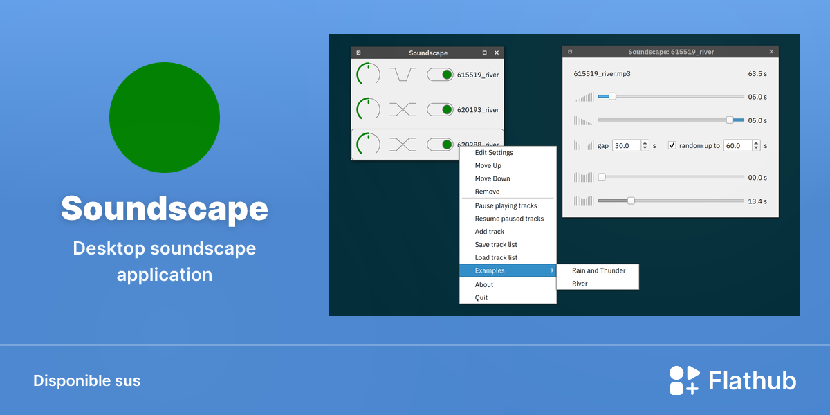 Installar Soundscape sus Linux | Flathub