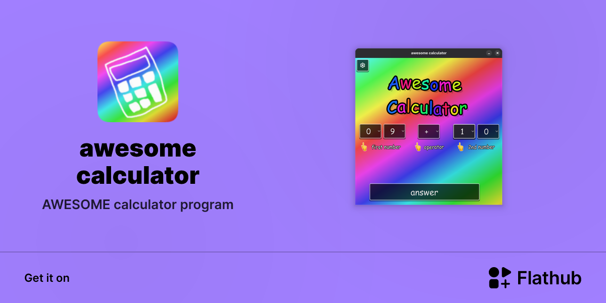 Install awesome calculator on Linux | Flathub