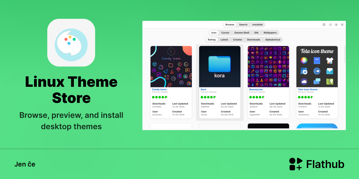 Instali Linux Theme Store sur Linux | Flathub