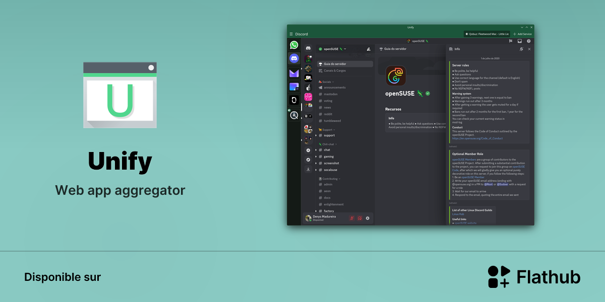 Installer Unify sur Linux | Flathub
