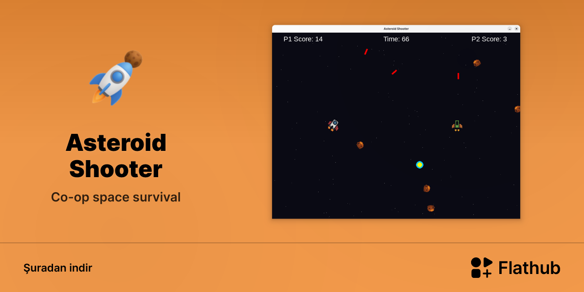 Asteroid Shooter uygulamasını Linux'ta kur | Flathub