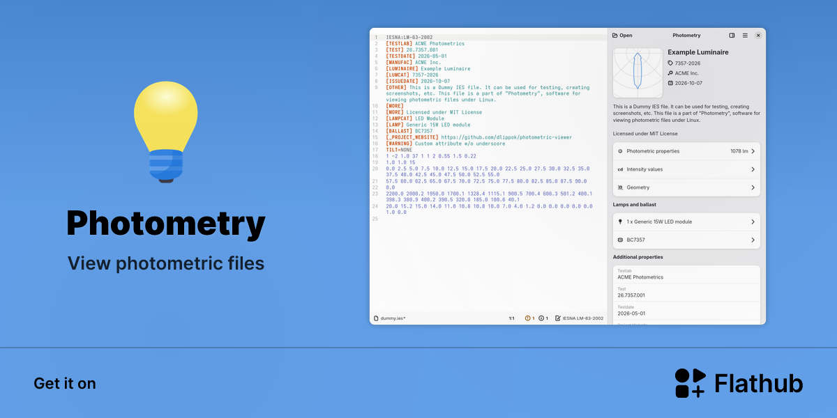 Install Photometry on Linux | Flathub