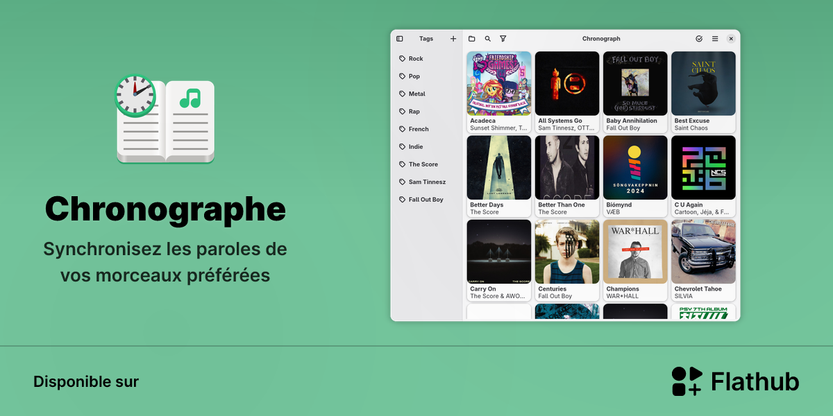Installer Chronographe sur Linux | Flathub