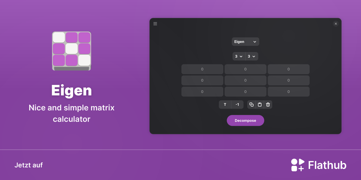 Eigen auf Linux installieren | Flathub
