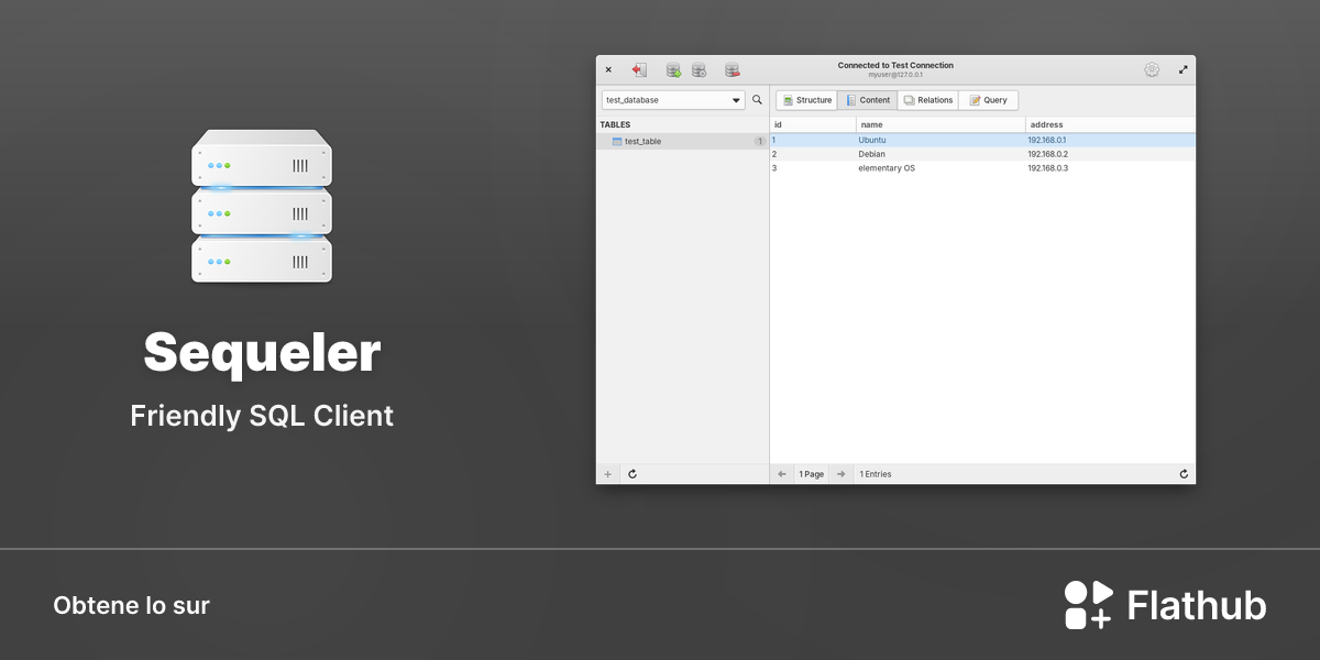 Installar Sequeler sur Linux | Flathub