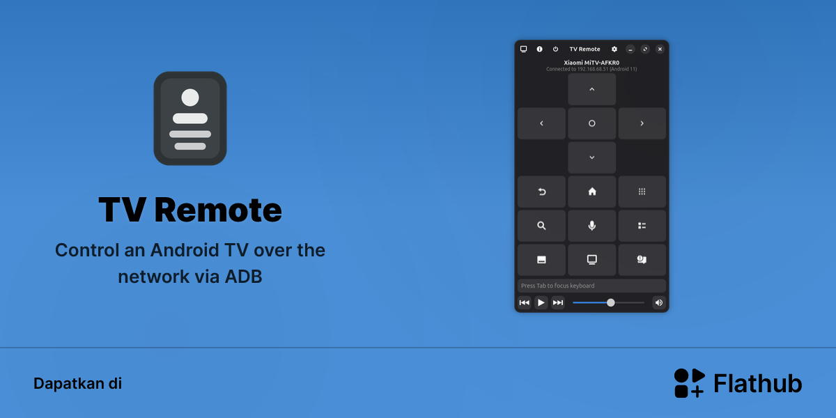 Memasang TV Remote di Linux | Flathub