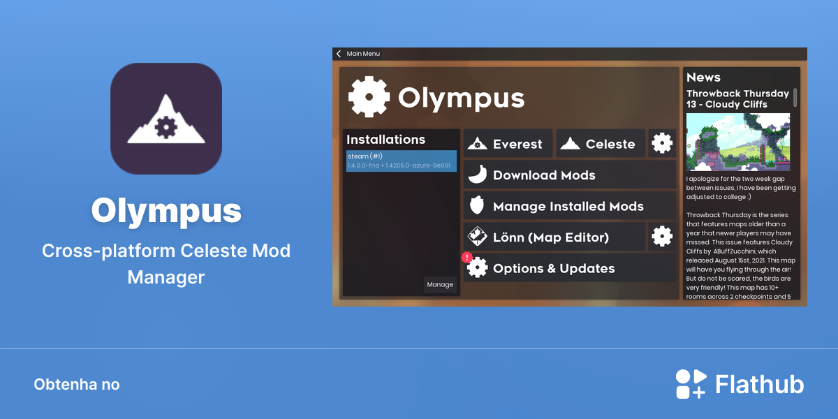 Instalar Olympus no Linux | Flathub