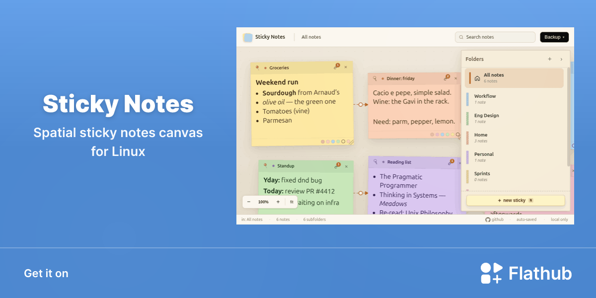 Install Sticky Notes on Linux | Flathub