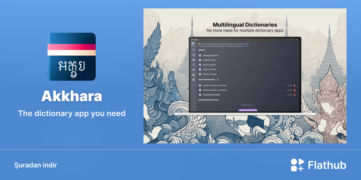 Akkhara uygulamasını Linux'ta kur | Flathub