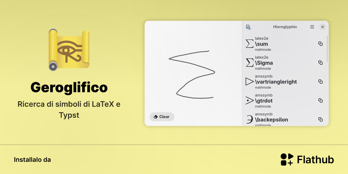 Installa Geroglifico su Linux | Flathub
