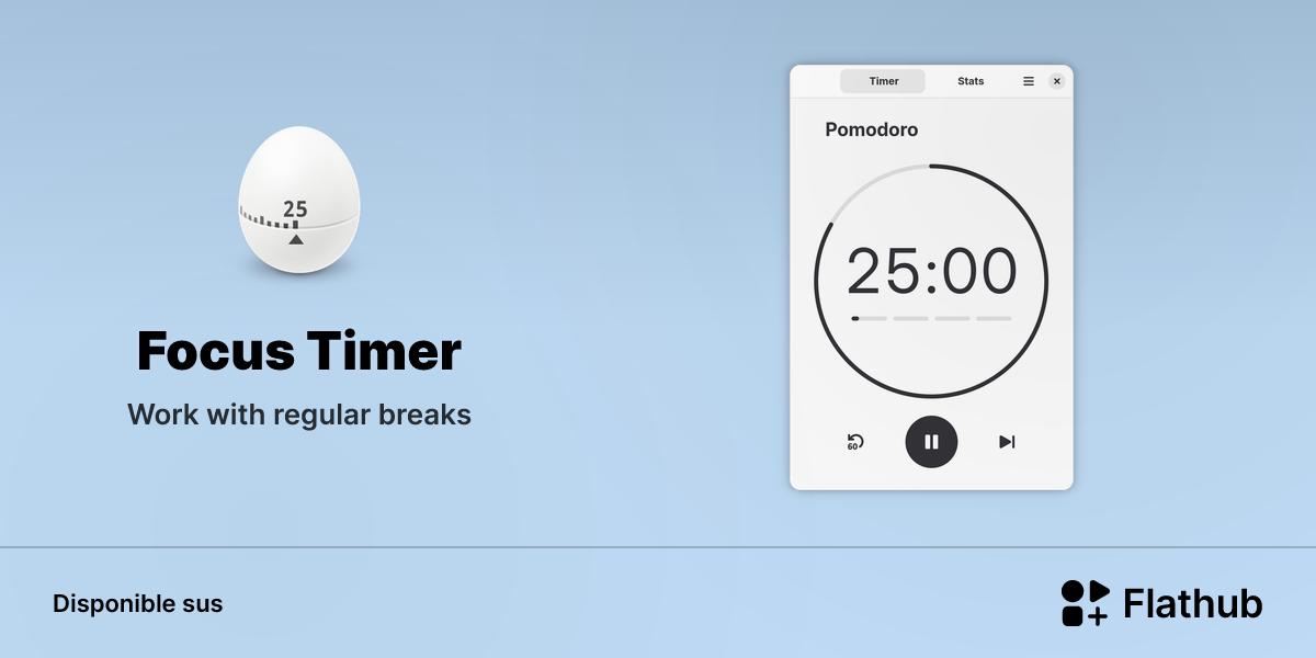 Installar Focus Timer sus Linux | Flathub