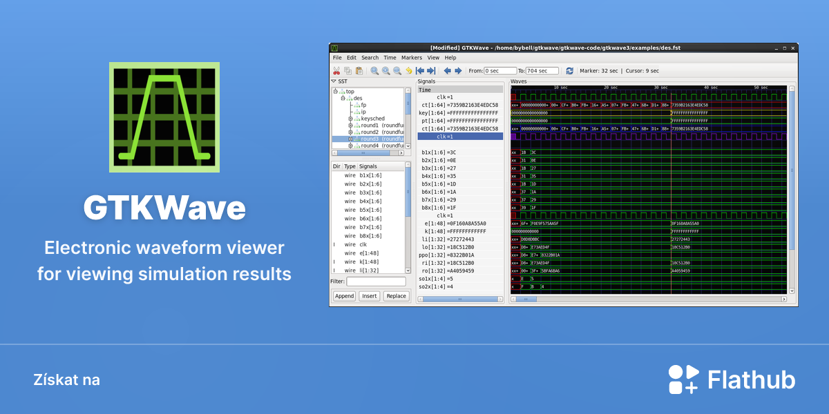 Nainstalovat aplikaci GTKWave na Linux | Flathub