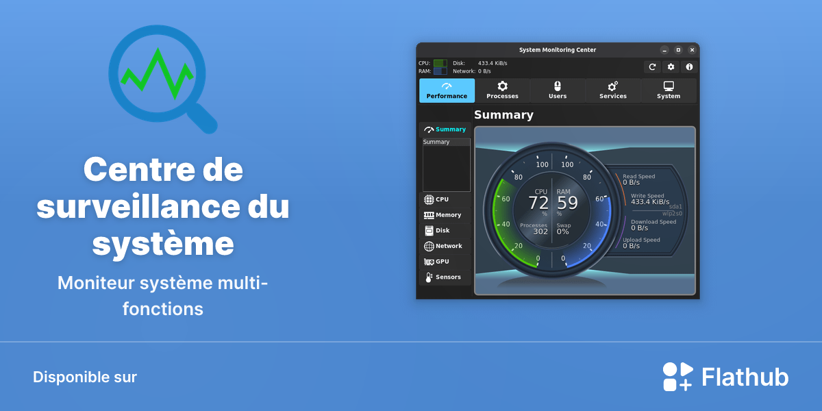 Installer Centre de surveillance du système sur Linux | Flathub