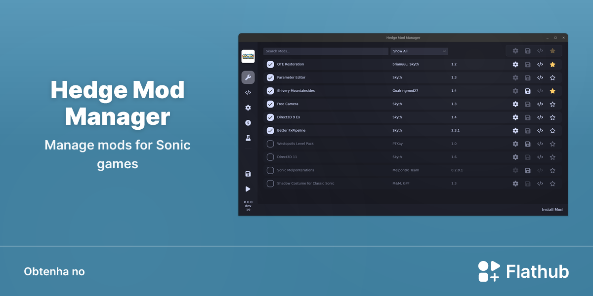 Instalar Hedge Mod Manager no Linux | Flathub