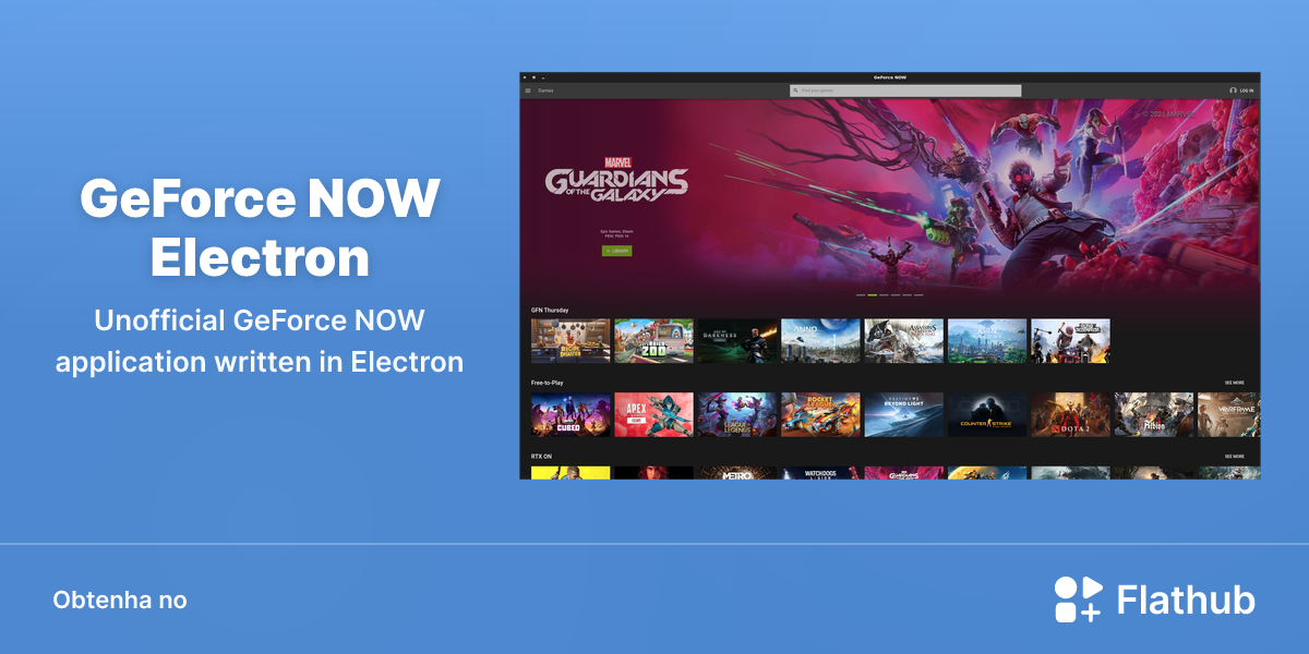 Instalar GeForce NOW Electron no Linux | Flathub