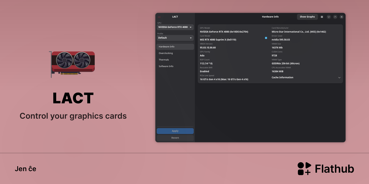 Instali LACT sur Linux | Flathub