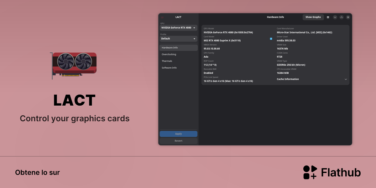 Installar LACT sur Linux | Flathub