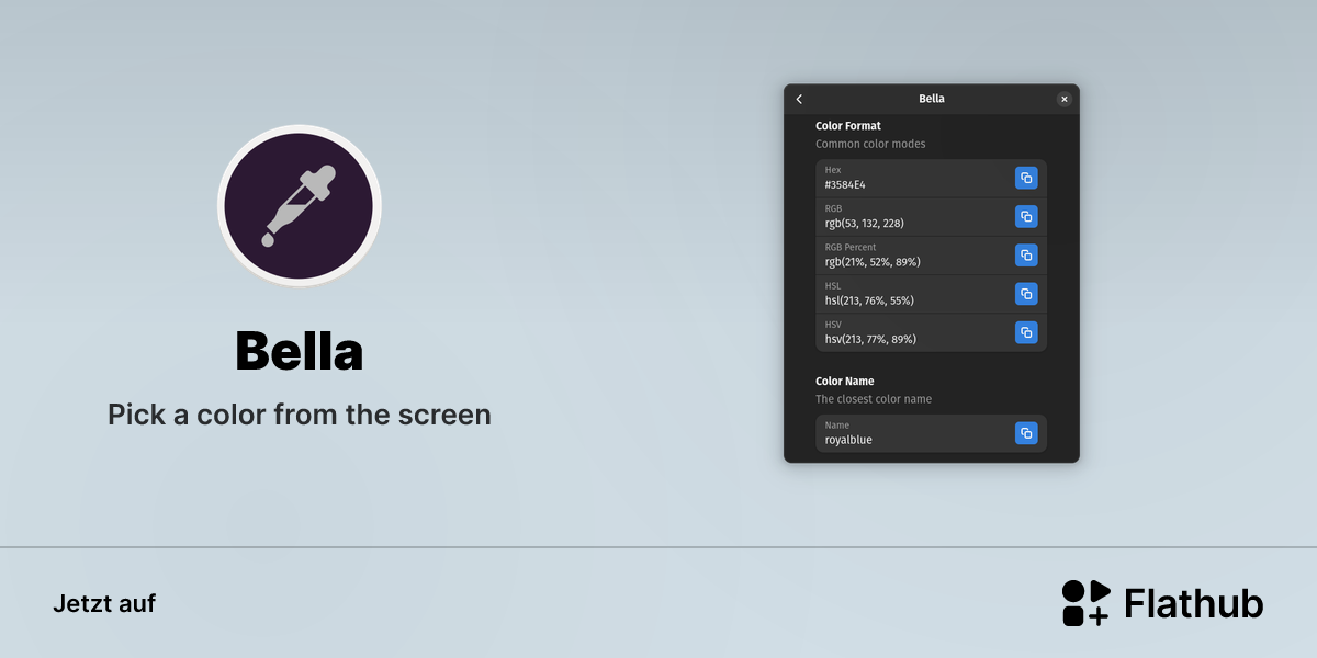 Bella auf Linux installieren | Flathub