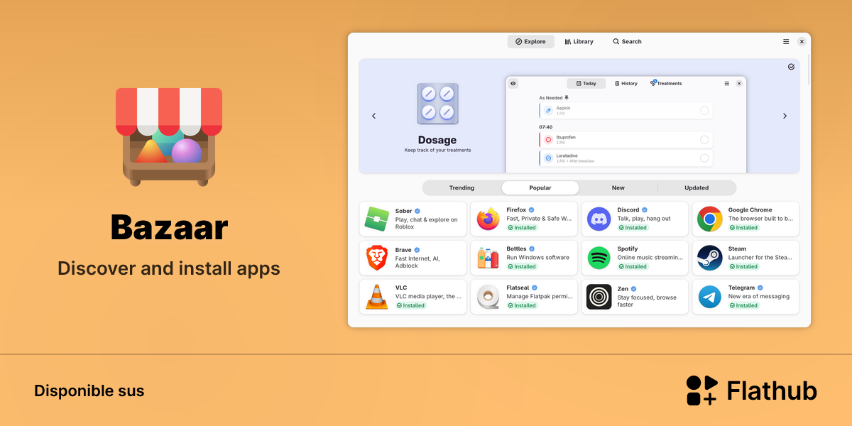 Installar Bazaar sus Linux | Flathub