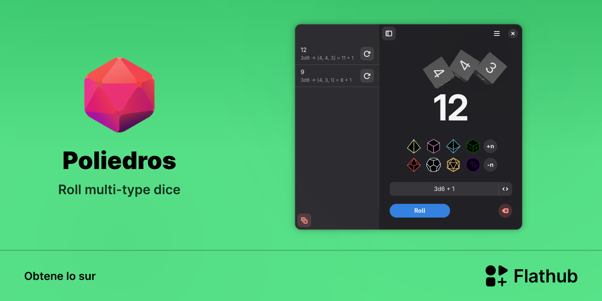 Installar Poliedros sur Linux | Flathub
