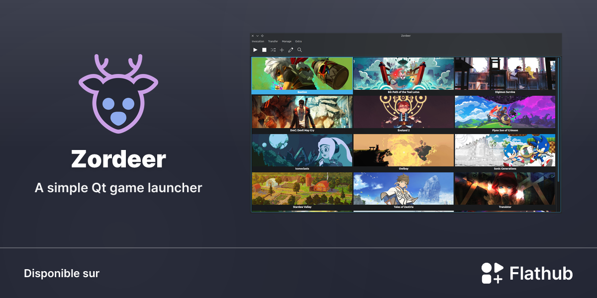 Installer Zordeer sur Linux | Flathub
