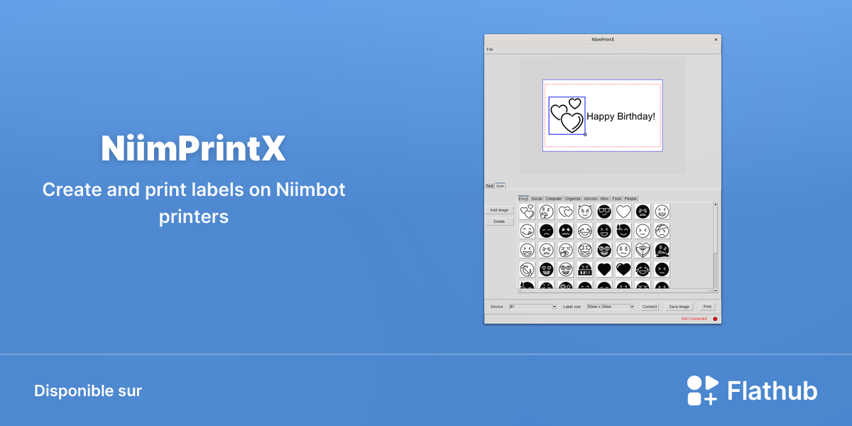 Installer NiimPrintX sur Linux | Flathub